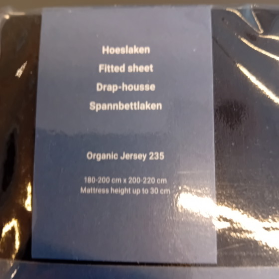 Image 1 of Auping fitted sheet Deep Black 180 x 210/220 cm