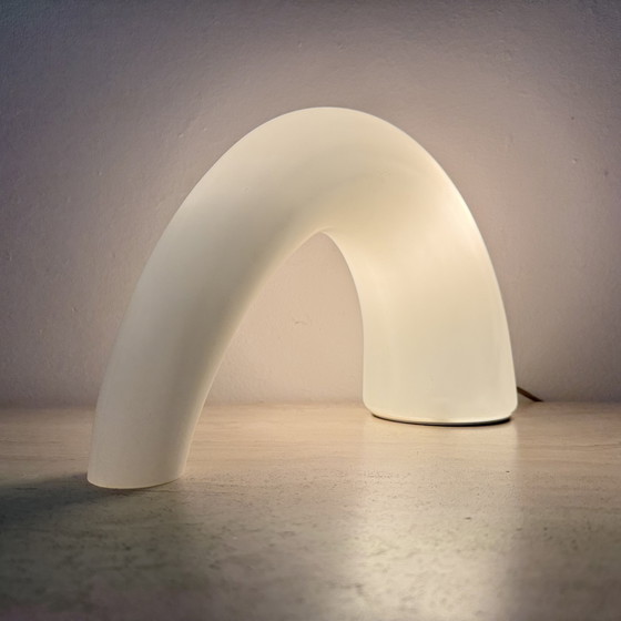 Image 1 of Fontana Arte Thor glass table lamp , 1980s Italy
