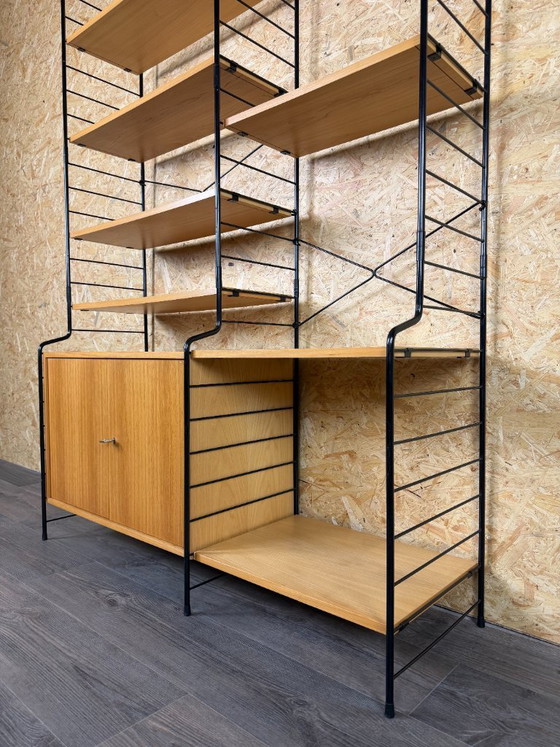 Jaren 60 70 Essen Wandrek Wall Unit Van WHB Duitsland Mid Century – Metal, Wood (photo 14 of 18)