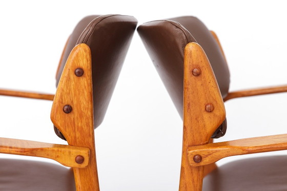 Image 1 of Vintage Erik Buch Model 49 Armchairs in Teak, Denmark 1960s – Set of 2 Danish Mid Century Dining Chairs