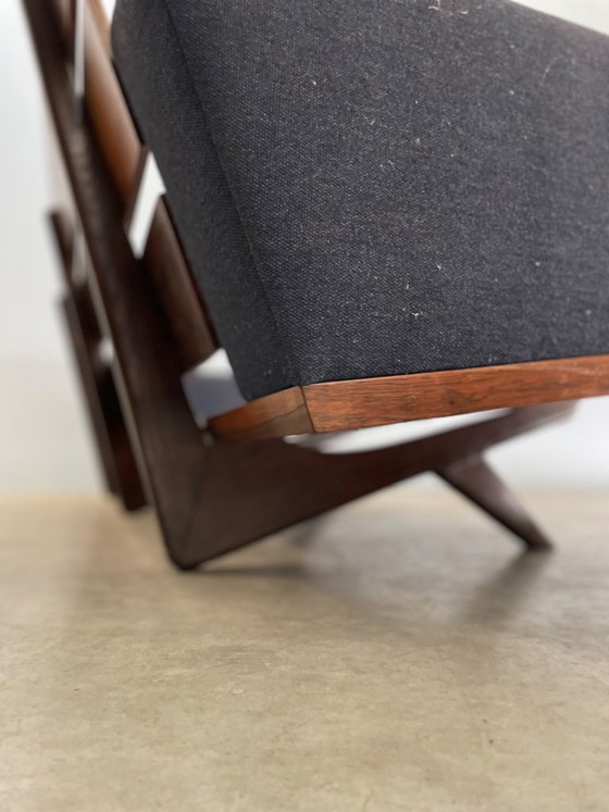 3 SEAT SOFA BY GEORG THAMS FOR AS VEJEN POLSTERMØBELFABRIK, 1960S, 3-5 seaters, Wood, Textile, Grey (photo 8 of 12)