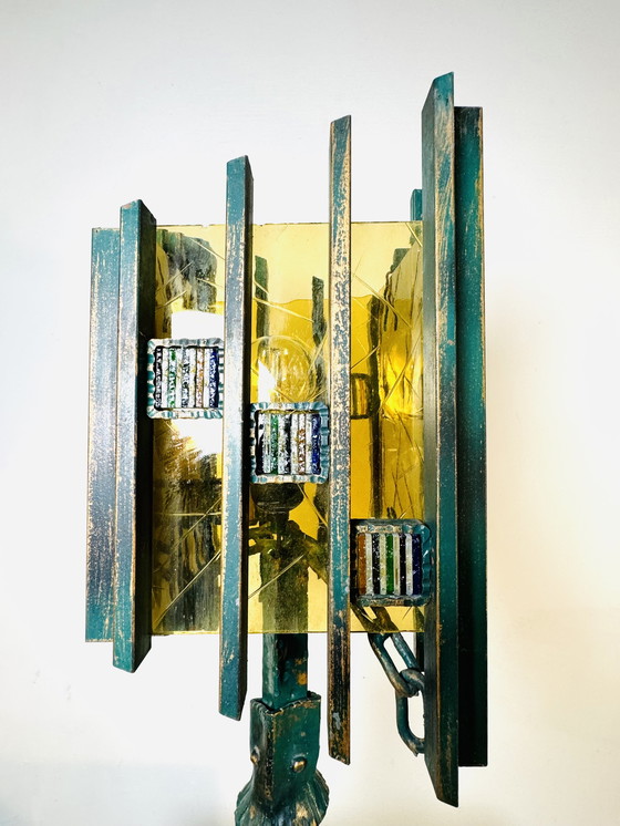 Image 1 of LAMPADA DA TAVOLO BRUTALISTA UNICA NEL SUO GENERE - BIANCARDI & JORDAN ARTE, ITALIA, anni '70