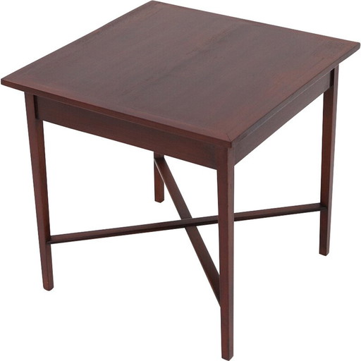 Quadratischer Couchtisch aus Holz, 1960er Jahre