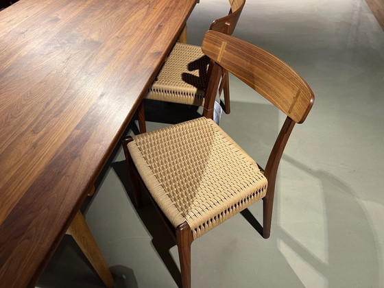Image 1 of CH327 + CH23 dining table and chairs