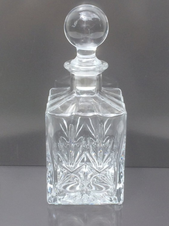 Image 1 of Vintage karaf in Val Saint Lambert-stijl