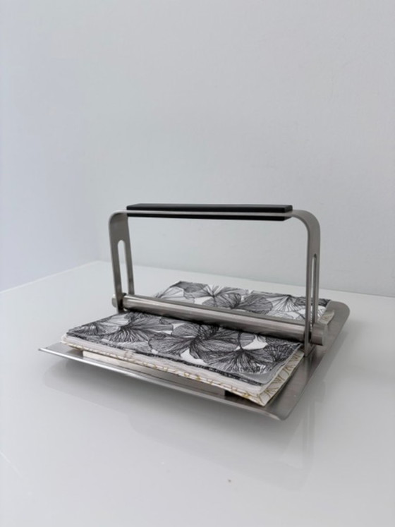 Zack design portatovaglioli in acciaio inossidabile con asta appesantita – Accessori da tavola, rvs (photo 7 of 9)