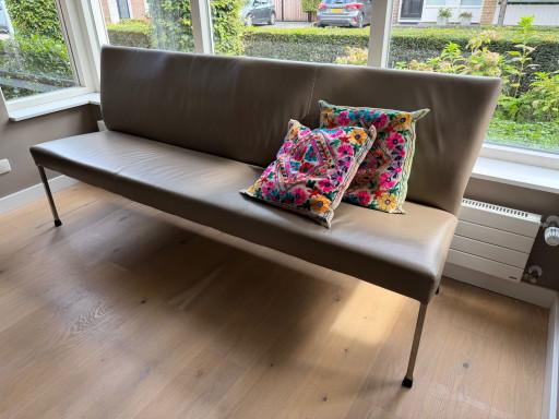 Movani Granada Essbank 200 cm - Echtleder – bankjes, Leather, Metal