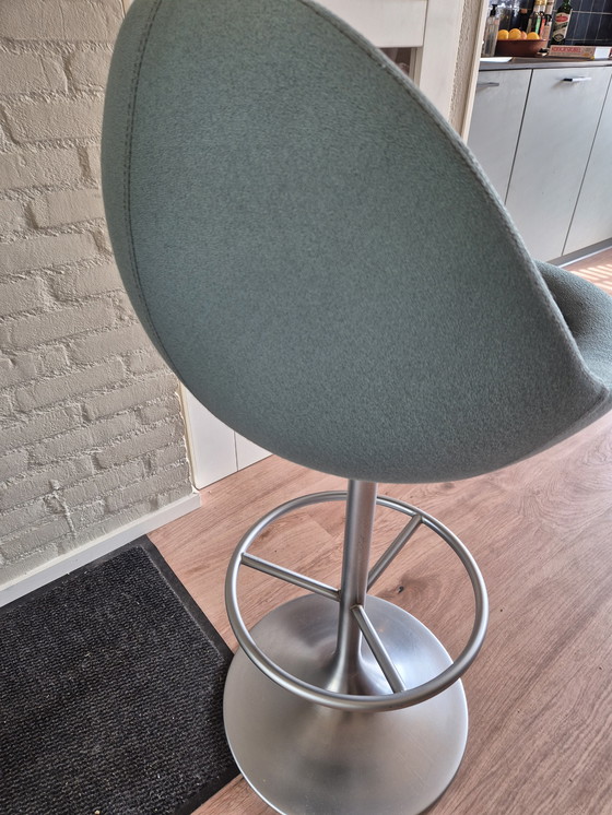 Image 1 of Barstool Johansen in excellent condition, color gray-blue