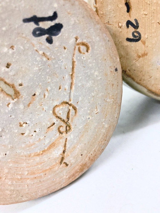 Image 1 of 3 Studio Pottery Vases by Mobach Netherlands Design Joke Stroes 80s