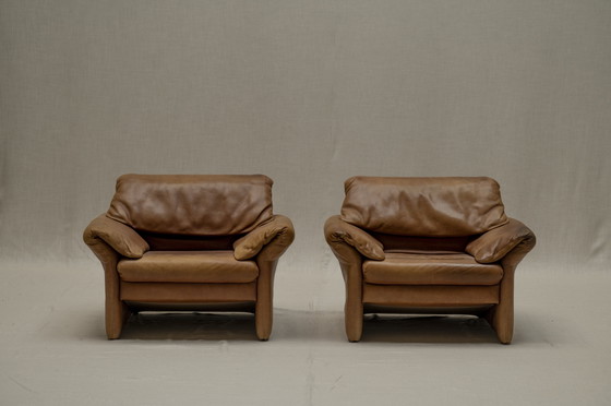 Image 1 of Set Of Two Hans Kaufeld Leather Easy Chairs