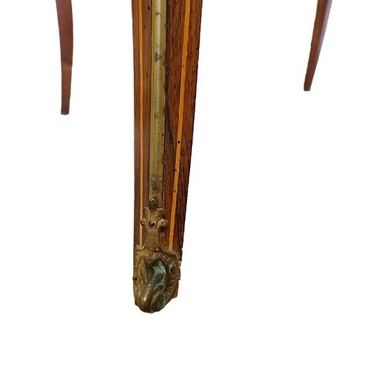 Image 1 of Antigua mesa francesa estilo Luis XV con cajón, finales del siglo XIX