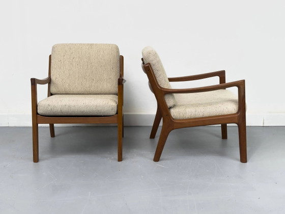 Senator Fauteuils in Teak en Wol van Ole Wanscher voor Cado, Set van 2 – Wool, Mid Century Modern (photo 13 of 25)