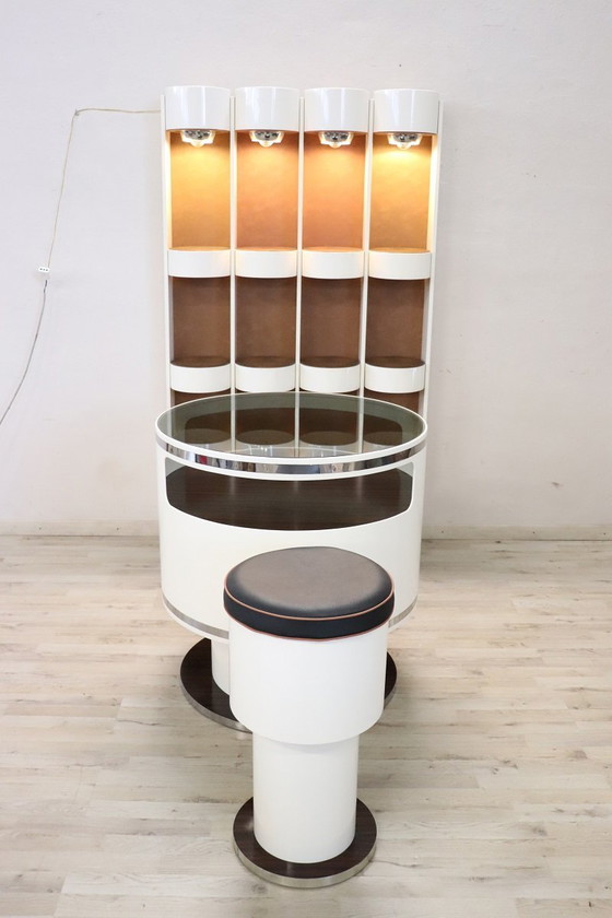 Image 1 of Space Age witte barset, Italië 1960