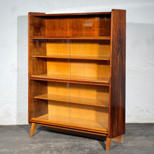 Tatra Nabytok boekenplank, jaren 1960 – dressoirs, Glass