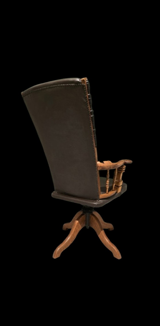 Image 1 of Sedia girevole da ufficio antica