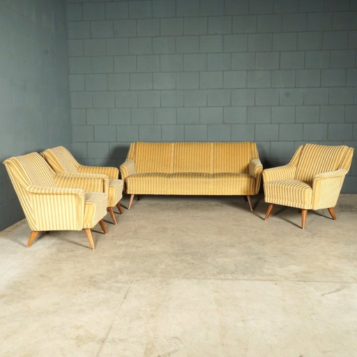 Coin salon vintage – velours – années 1960 – zithoek, Textile