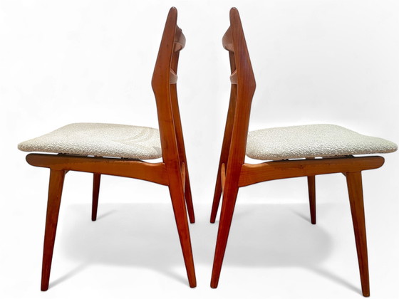 Image 1 of 4 sedie da pranzo vintage in teak Habeo Boomerang