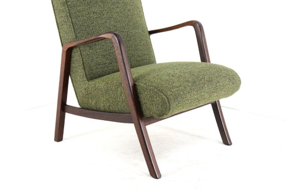 Knicos armchair vintage newly upholstered wenge – Wood (photo 15 of 15)