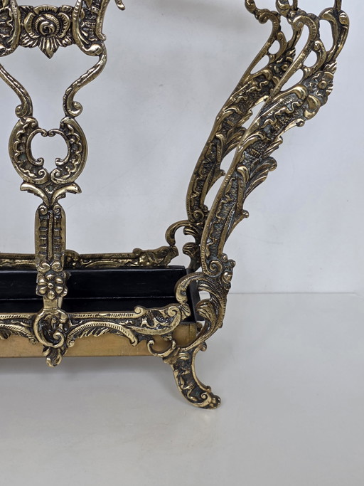 Vintage sierlijke messing paraplu- en wandelstokhouder | Antieke rococo-stijl – paraplubak, Iron, Brass (photo 2 of 15)