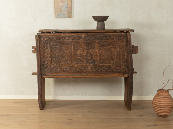 Antico baule nuziale turkmeno – Armadi contenitori, Wood (photo 5 of 9)