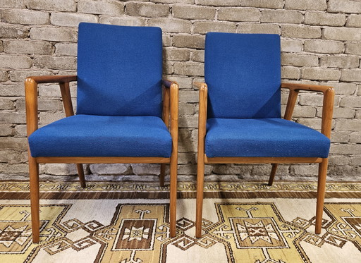 Pair Of Armchairs Josef Hillerband For Wilkhahn 1960