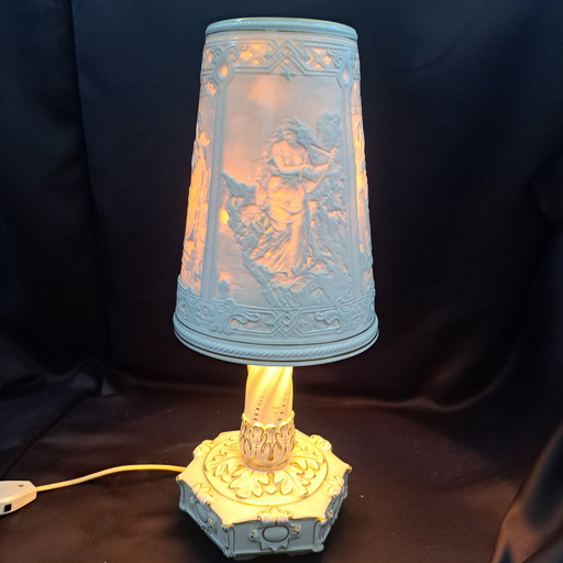 Exclusive Porcelain Table Lamp by Royal KPM Bavaria, Handpainted, approx. 49 cm High