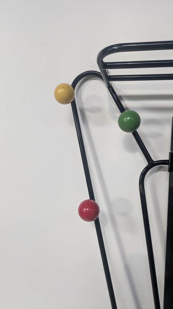 Porte manteau Roger Féraud vintage, Portemanteaux, Verre, Métal, Noir (photo 5 sur 7)