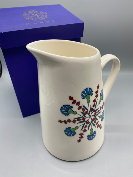 Grote Limoges porseleinen kan met veelkleurige bloemversiering – Manoï House – Decoratieve objecten, Porcelain (photo 3 of 6)