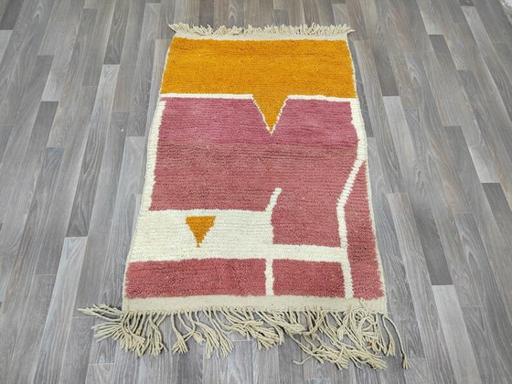 Alfombra bereber tradicional hecha a mano de pura lana de 1,5/2,5 m – Aime Té, Wool (photo 6 of 9)