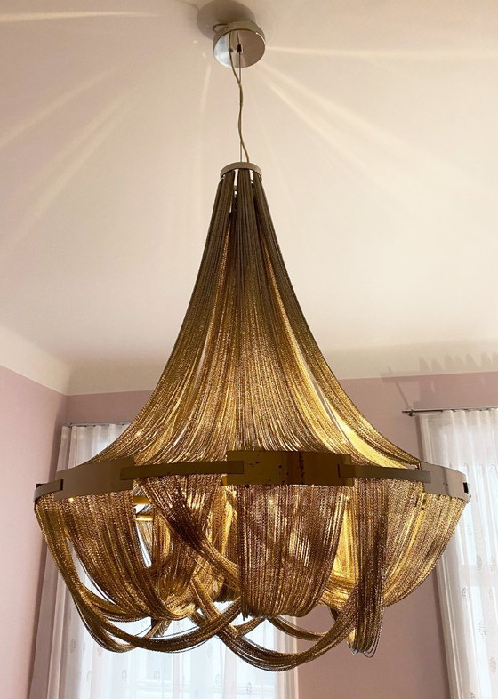 Image 1 of Terzani Soscik, lampadario moderno in metallo, DM 72 x H 95 cm