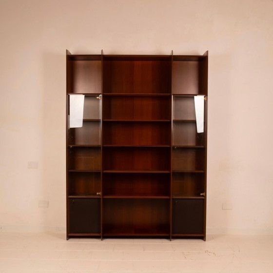 Afra & Tobia Scarpa Artona Librería de Palisandro Mid Century Maxalto 1970 – Leather, Mid Century Modern (photo 11 of 23)