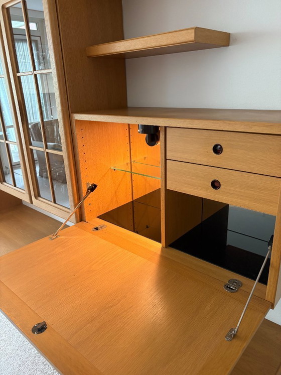 Image 1 of Mueble modular de pared Hülsta de roble claro en perfecto estado.