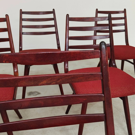 Set of 6 Jitona Sobeslav chairs, Czechoslovakia 1960 – Dining chairs, Mid Century Modern (photo 12 of 21)