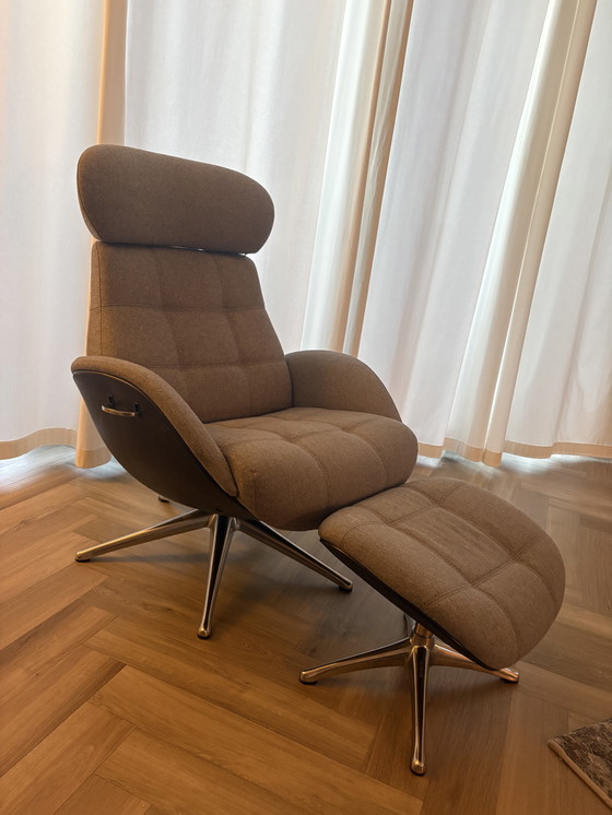 Image 1 of Luxuriöser Flexlux-Designersessel mit Fußhocker – verstellbar und ultimativer Komfort