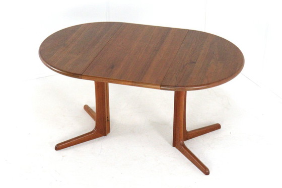 Image 1 of Mesa de comedor redonda compacta 1x extensible