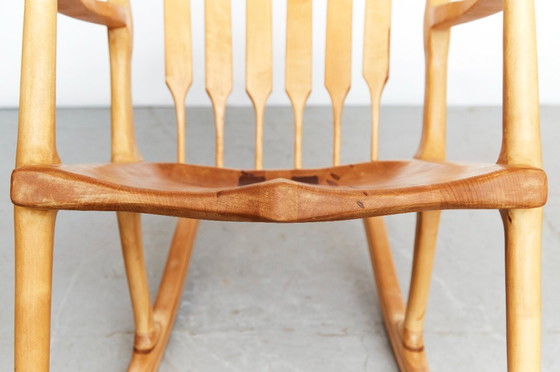 Image 1 of Fauteuil à bascule inspiré de Sam Maloof