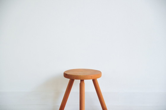 Image 1 of wooden milk stool