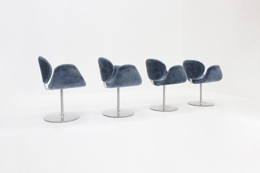 4X Artifort Little Tulip Dining Chairs By Pierre Paulin