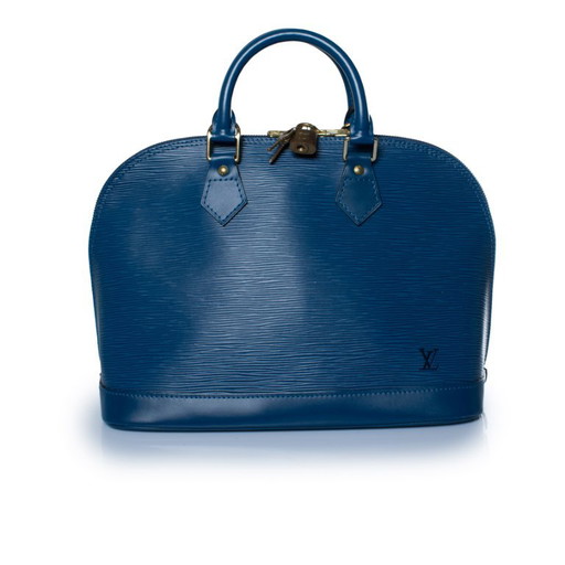 Louis Vuitton, Alma Epi Handtasche aus blauem Leder – top handle tassen, Calfskin