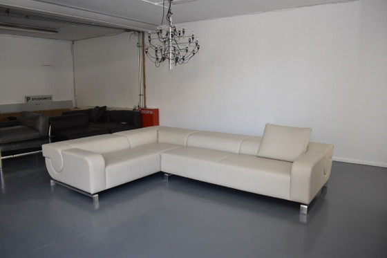 Neuwertige Exklusive Leolux Design Lounge Eckbank – Modulare Sofas, Leather, Metal (photo 10 of 15)