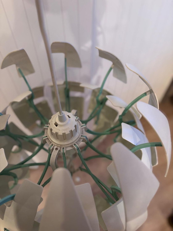 Image 1 of Original Retro Vintage IKEA Design Lamp, Cream/Mint Green