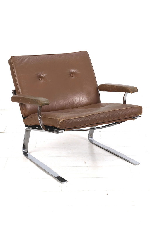 Vintage leren fauteuil