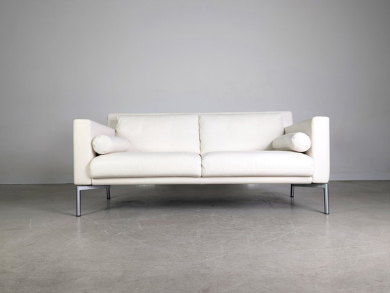 Image 1 of 2x Original Walter Knoll Zweisitzer Sofa Design Couch Jason Leder