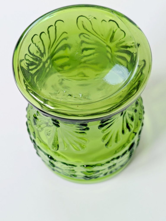 Image 1 of Set di 6 bicchieri vintage verdi italiani |Fidenza Vetraria Bormioli | 1970 Midcentury Barware