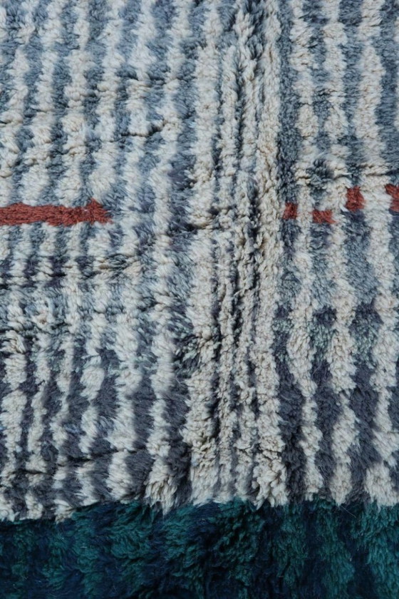 Extra large Moroccan rug 500 × 400 cm, Turquoise, ivory and terracotta, Rugs & carpets, Wool, mint (photo 5 of 10)