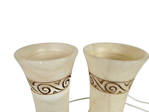 Massive - Alabaster - Made in Spain - table lamps (2) - 70's