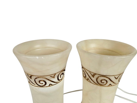 Image 1 of Massive - Alabastro - Made in Spain - lámparas de mesa (2) - años 70