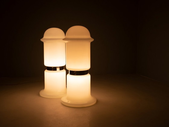 Image 1 of Volledig glazen staande lamp, Karel Volf, jaren 70-80, Tsjecho-Slowakije