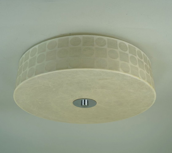 Mid Century Modern Cocoon Ceiling Lamp Op Art Pattern 1960s Goldkant Fritz Wauer – Ceiling lights, Plastic (photo 4 of 14)