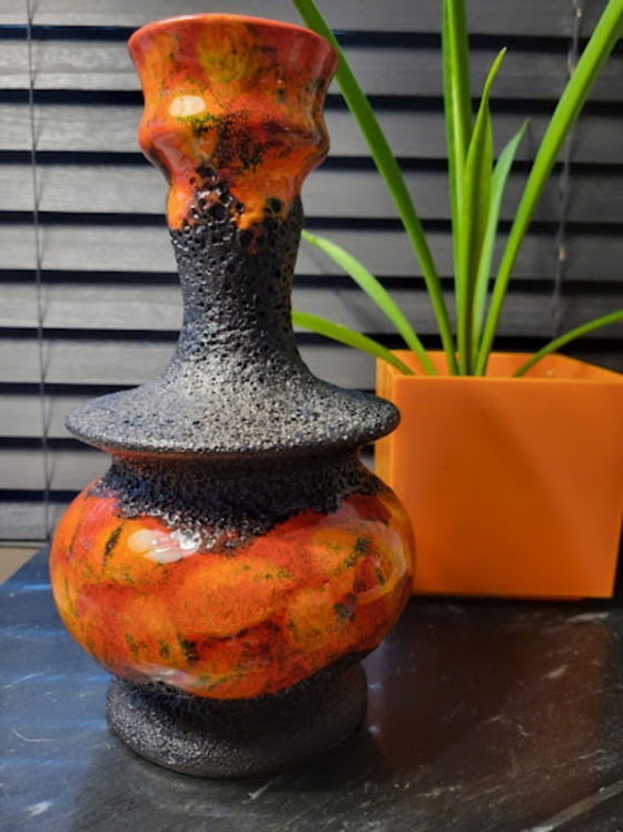 Image 1 of Vintage ceramic Fat Lava vase, Walter Gerhard, Germany, 1970s